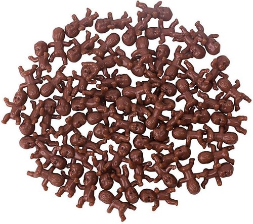 Pieces mini plastic babies - 60,